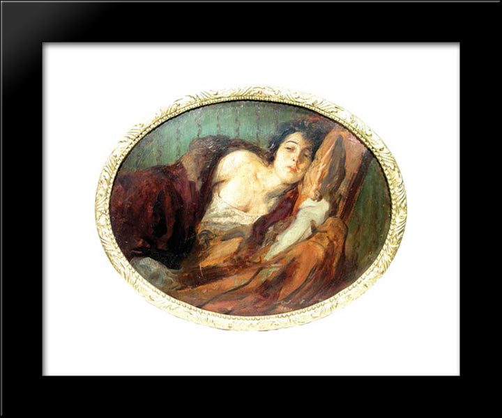 Reverie 20x24 Black Modern Wood Framed Art Print Poster by Vermont, Nicolae