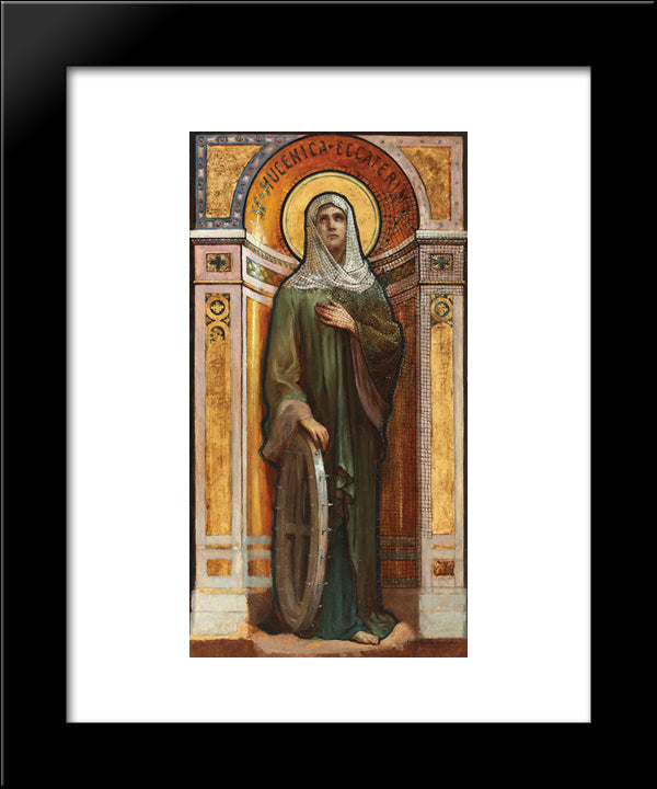 Saint Ecaterina 20x24 Black Modern Wood Framed Art Print Poster by Vermont, Nicolae