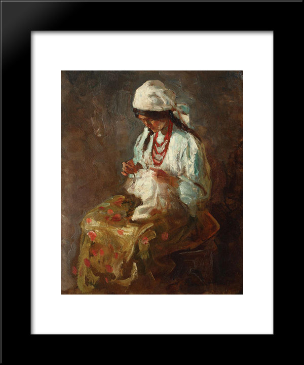 Sewer 20x24 Black Modern Wood Framed Art Print Poster by Vermont, Nicolae