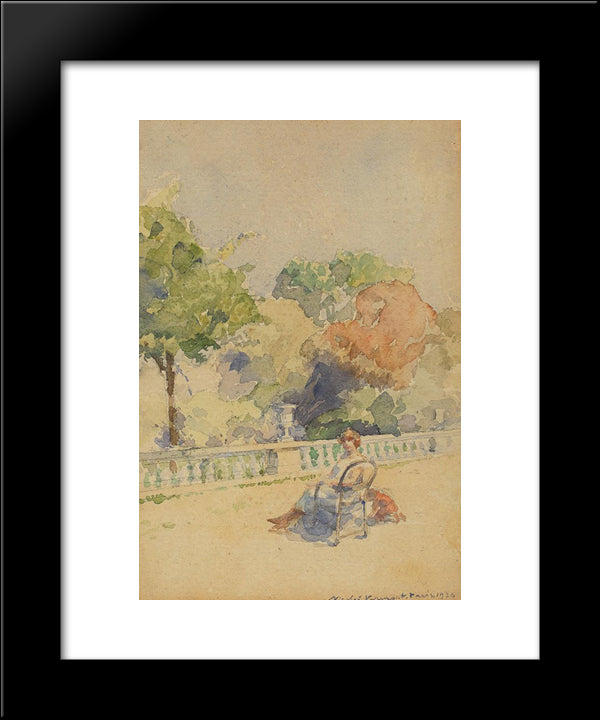 Spring Noon 20x24 Black Modern Wood Framed Art Print Poster by Vermont, Nicolae