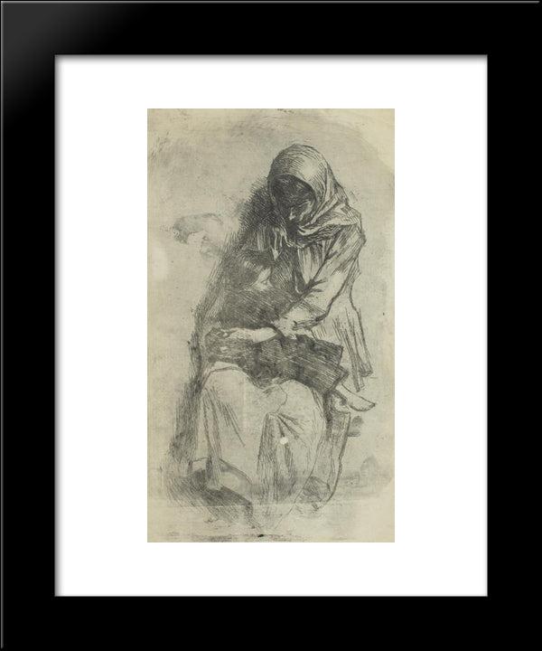 The Emigrants 20x24 Black Modern Wood Framed Art Print Poster by Vermont, Nicolae