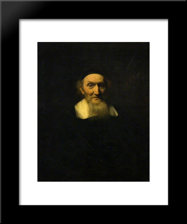 Jacob Trip 20x24 Black Modern Wood Framed Art Print Poster by Maes, Nicolaes