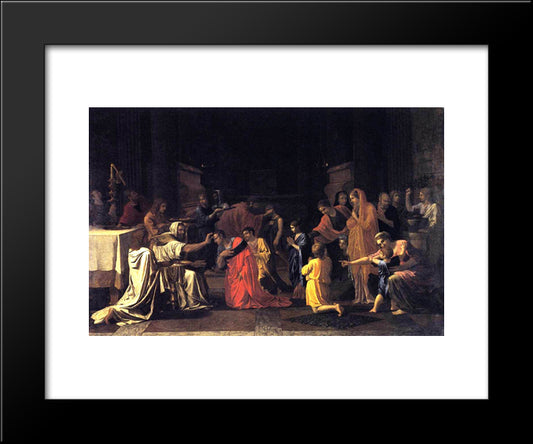 Confirmation 20x24 Black Modern Wood Framed Art Print Poster by Poussin, Nicolas