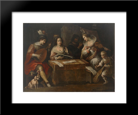 Montbeliard 20x24 Black Modern Wood Framed Art Print Poster by Tournier, Nicolas