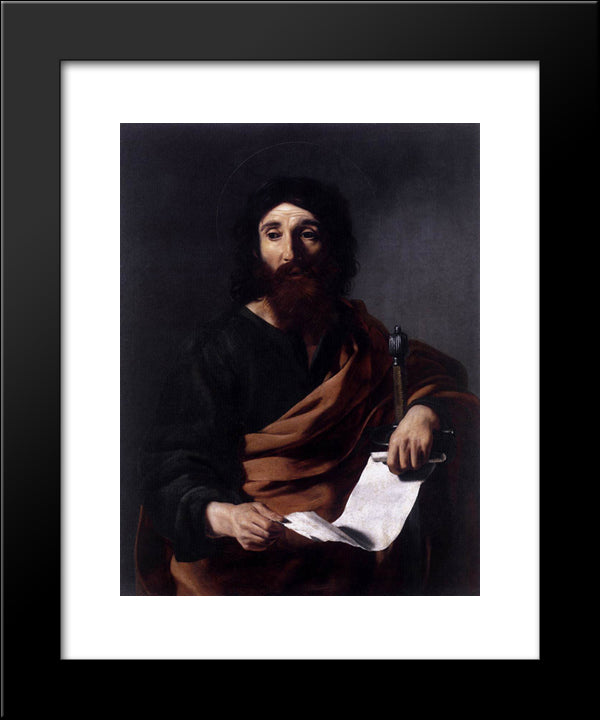 St. Paul 20x24 Black Modern Wood Framed Art Print Poster by Tournier, Nicolas
