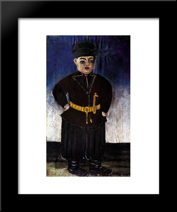 Son Of A Rich Kinto 20x24 Black Modern Wood Framed Art Print Poster by Pirosmani, Niko