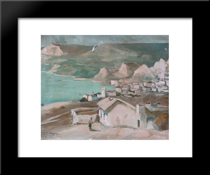 Balcic 20x24 Black Modern Wood Framed Art Print Poster by Tanev, Nikola