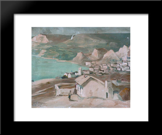 Balcic 20x24 Black Modern Wood Framed Art Print Poster by Tanev, Nikola