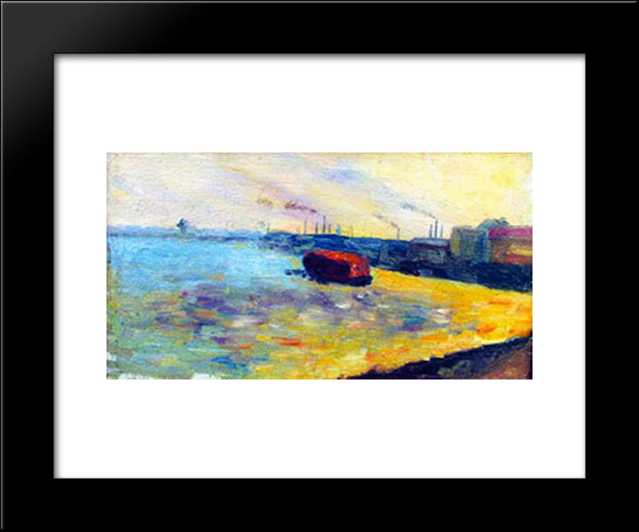 Barja 20x24 Black Modern Wood Framed Art Print Poster by Tanev, Nikola