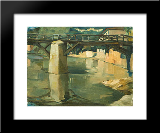 Tarnovo 20x24 Black Modern Wood Framed Art Print Poster by Tanev, Nikola