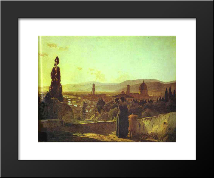 Florence 20x24 Black Modern Wood Framed Art Print Poster by Ge, Nikolai