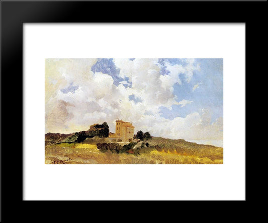 Frascati Clouds 20x24 Black Modern Wood Framed Art Print Poster by Ge, Nikolai