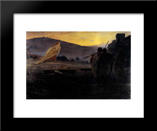 Harbingers Of The Resurrection 20x24 Black Modern Wood Framed Art Print Poster by Ge, Nikolai