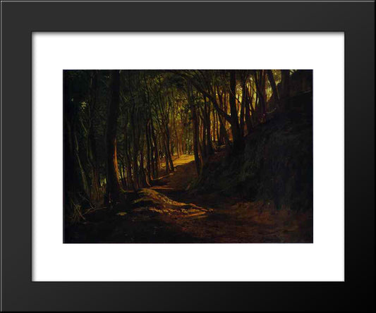 Oak Grove At San Terenzo 20x24 Black Modern Wood Framed Art Print Poster by Ge, Nikolai