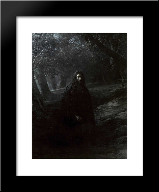 On The Mount Of Olives 20x24 Black Modern Wood Framed Art Print Poster by Ge, Nikolai