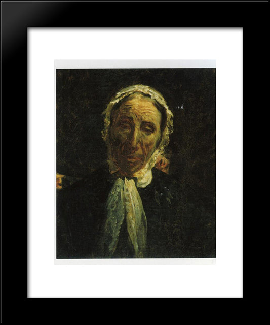 Portrait Of M.P.Svet 20x24 Black Modern Wood Framed Art Print Poster by Ge, Nikolai