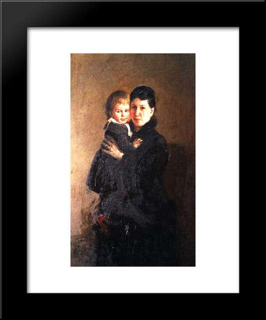 Sophia Tolstaya 20x24 Black Modern Wood Framed Art Print Poster by Ge, Nikolai