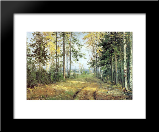 The Road Into The Forest 20x24 Black Modern Wood Framed Art Print Poster by Ge, Nikolai
