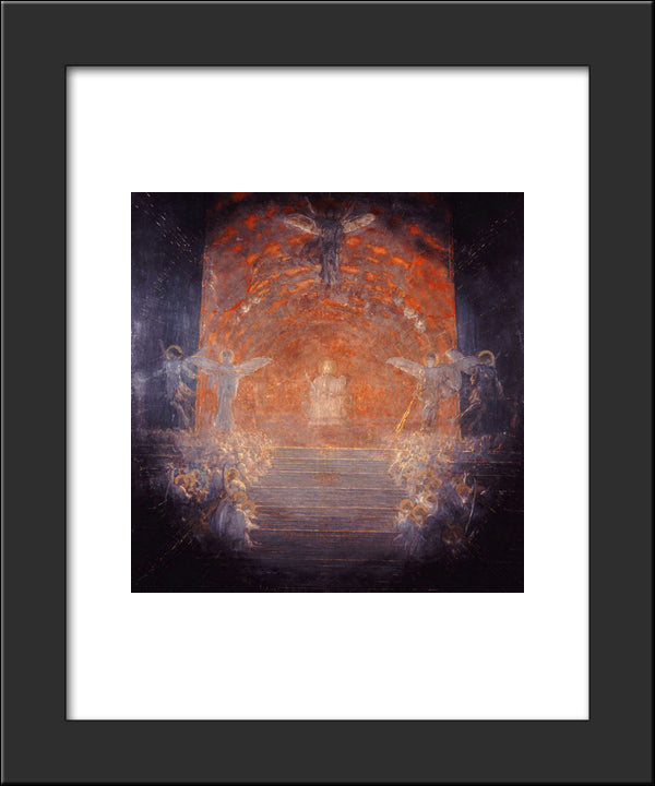 Behold The Celestial Bridegroom Cometh 20x24 Black Modern Wood Framed Art Print Poster by Gyzis, Nikolaos