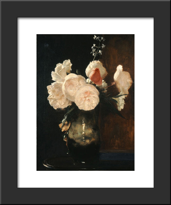 Flowers 20x24 Black Modern Wood Framed Art Print Poster by Gyzis, Nikolaos