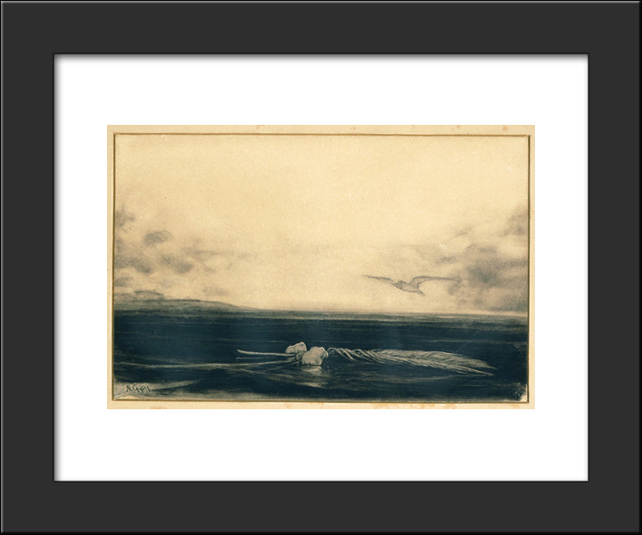 Landscape 20x24 Black Modern Wood Framed Art Print Poster by Gyzis, Nikolaos