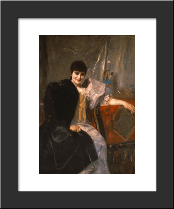 Portrait Of Artemis Gyzi 20x24 Black Modern Wood Framed Art Print Poster by Gyzis, Nikolaos