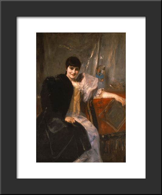Portrait Of Artemis Gyzi 20x24 Black Modern Wood Framed Art Print Poster by Gyzis, Nikolaos