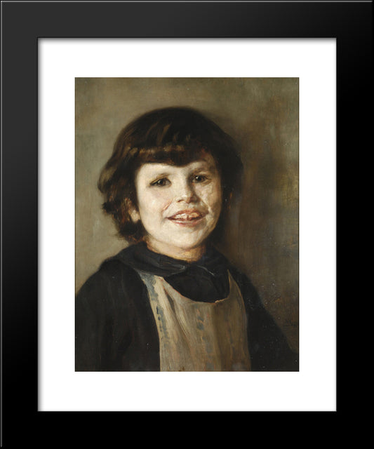 Portrait Of Tilemahos Gyzis 20x24 Black Modern Wood Framed Art Print Poster by Gyzis, Nikolaos