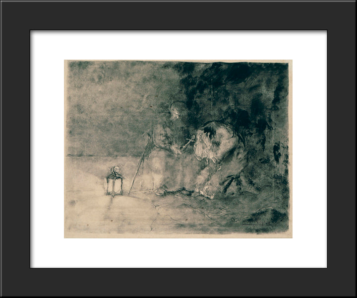 Repentance 20x24 Black Modern Wood Framed Art Print Poster by Gyzis, Nikolaos