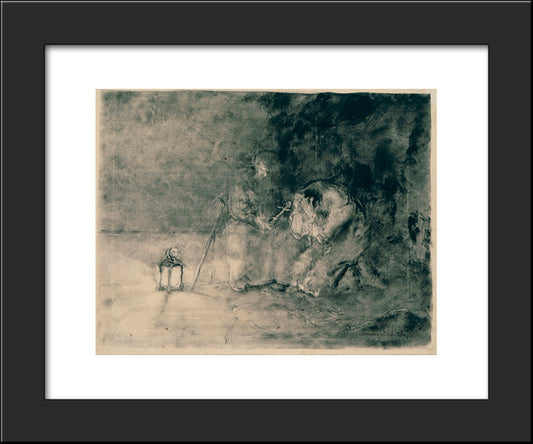 Repentance 20x24 Black Modern Wood Framed Art Print Poster by Gyzis, Nikolaos