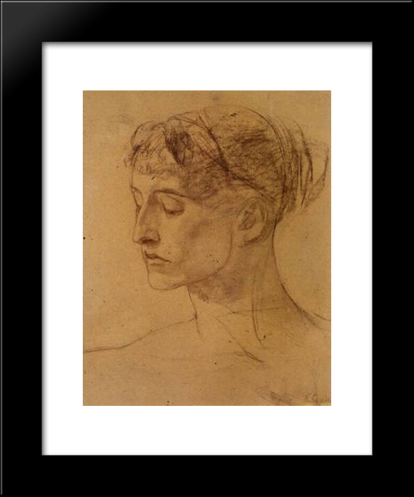 Study For Science 20x24 Black Modern Wood Framed Art Print Poster by Gyzis, Nikolaos