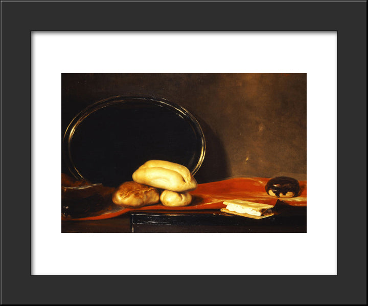 Table Or Bread 20x24 Black Modern Wood Framed Art Print Poster by Gyzis, Nikolaos
