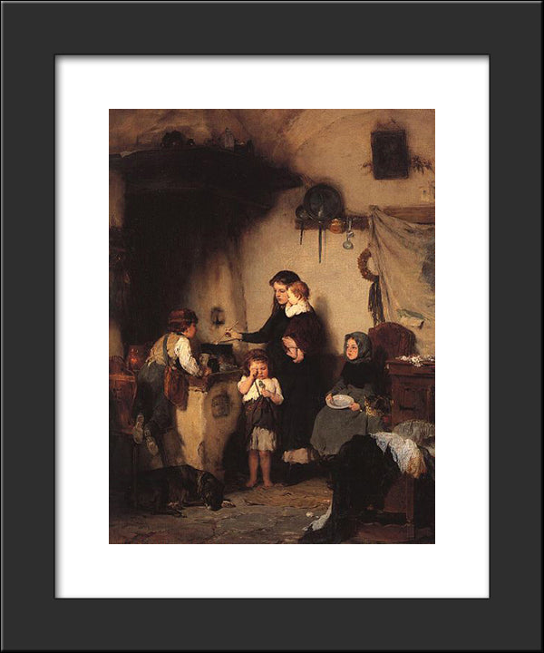 The Orphans 20x24 Black Modern Wood Framed Art Print Poster by Gyzis, Nikolaos