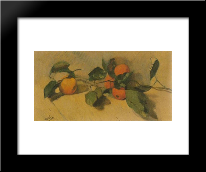 Seville Oranges 20x24 Black Modern Wood Framed Art Print Poster by Lytras, Nikolaos
