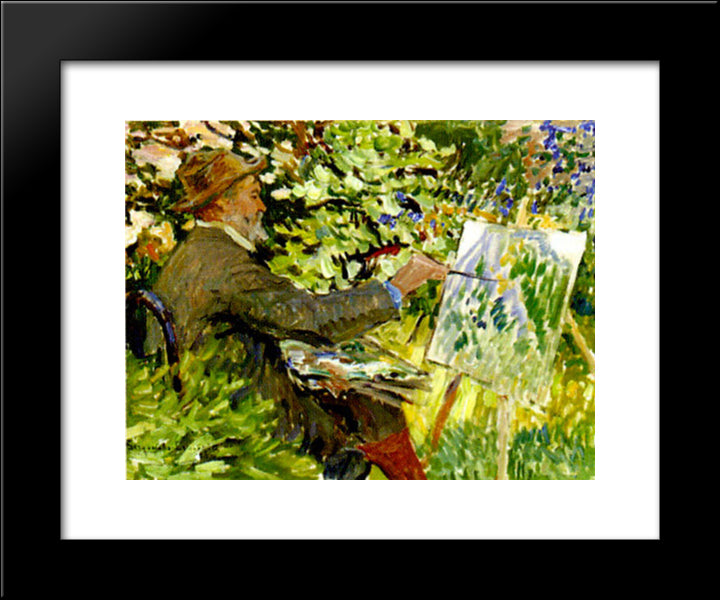 Artist At The Easel (Portrait Of Konstantin Korovin) 20x24 Black Modern Wood Framed Art Print Poster by Bogdanov Belsky, Nikolay