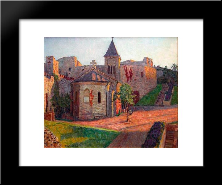 Church View 20x24 Black Modern Wood Framed Art Print Poster by Bogdanov Belsky, Nikolay