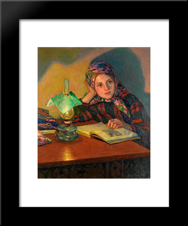 Inspiration 20x24 Black Modern Wood Framed Art Print Poster by Bogdanov Belsky, Nikolay