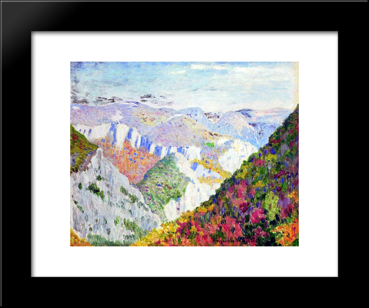 Landscape 20x24 Black Modern Wood Framed Art Print Poster by Bogdanov Belsky, Nikolay
