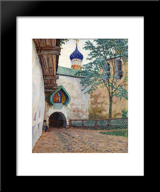 Pechersky Monastery 20x24 Black Modern Wood Framed Art Print Poster by Bogdanov Belsky, Nikolay