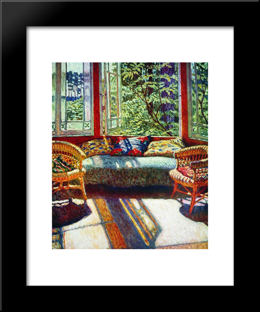 Sunny Morning 20x24 Black Modern Wood Framed Art Print Poster by Bogdanov Belsky, Nikolay