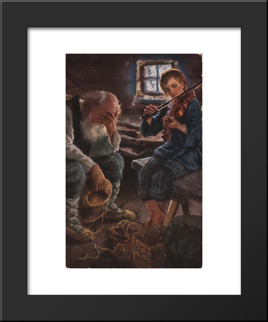 Talant 20x24 Black Modern Wood Framed Art Print Poster by Bogdanov Belsky, Nikolay