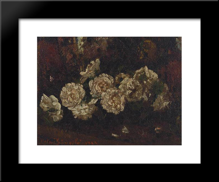 Flowers 20x24 Black Modern Wood Framed Art Print Poster by Bancila, Octav
