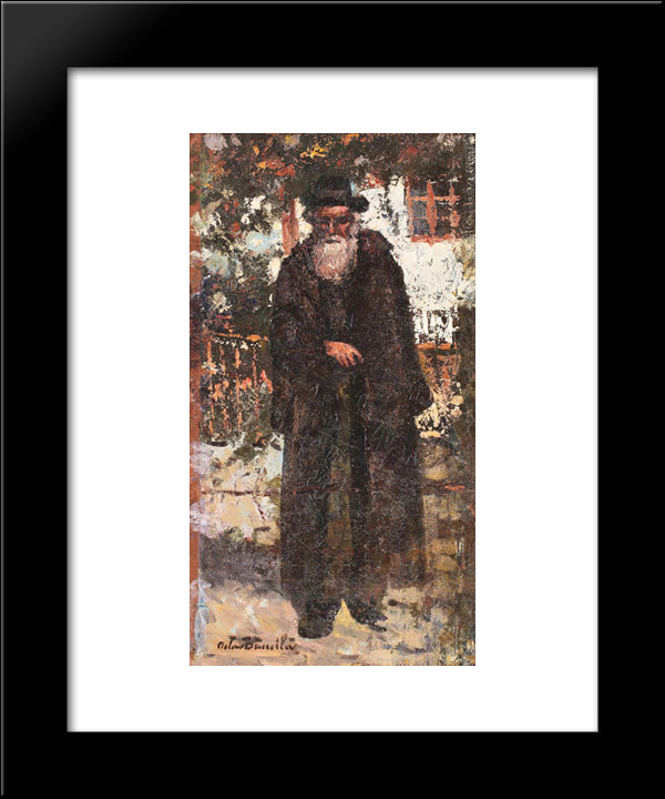 Jew From Targu Cucu 20x24 Black Modern Wood Framed Art Print Poster by Bancila, Octav