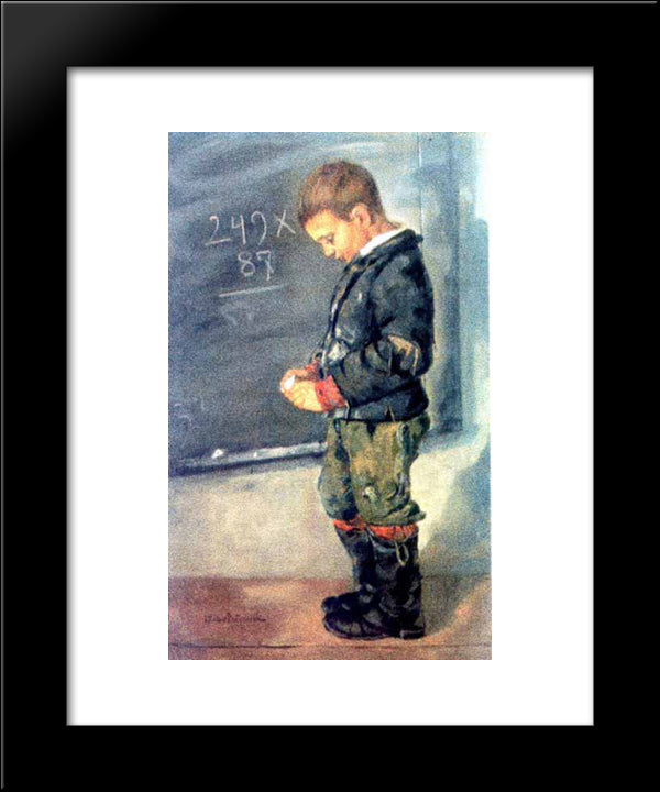 Lost In Calculations 20x24 Black Modern Wood Framed Art Print Poster by Bancila, Octav