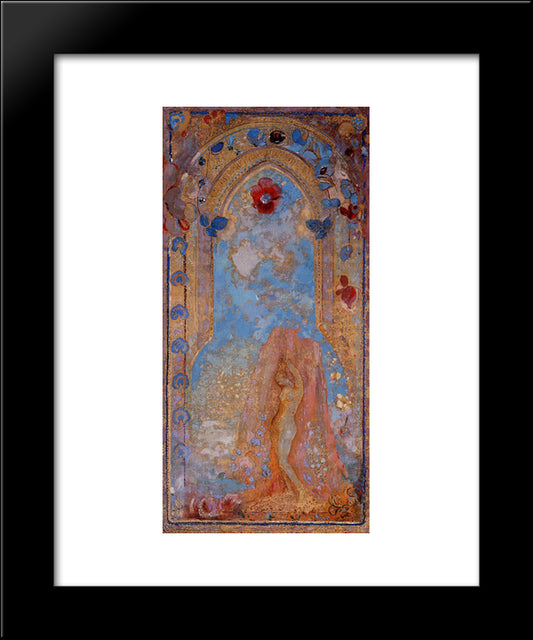 Andromeda 20x24 Black Modern Wood Framed Art Print Poster by Redon, Odilon