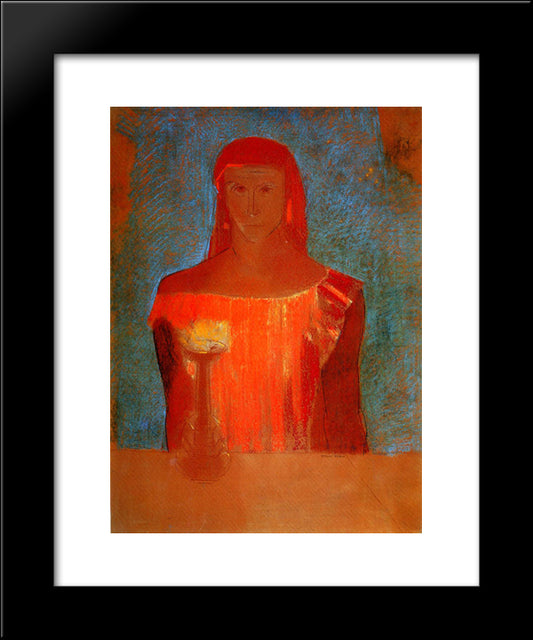 Lady Macbeth 20x24 Black Modern Wood Framed Art Print Poster by Redon, Odilon