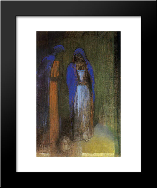 Salome 20x24 Black Modern Wood Framed Art Print Poster by Redon, Odilon