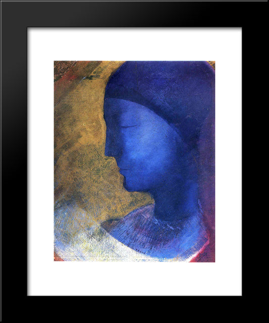 The Golden Cell 20x24 Black Modern Wood Framed Art Print Poster by Redon, Odilon