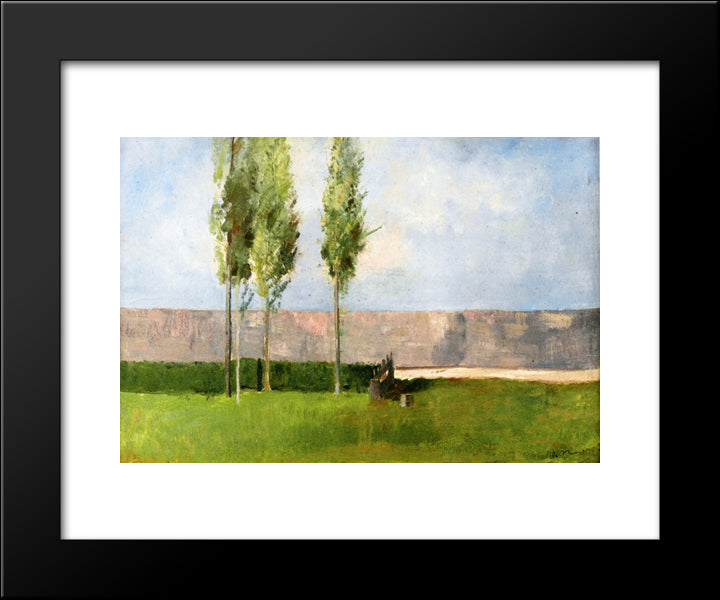 The Meadow 20x24 Black Modern Wood Framed Art Print Poster by Redon, Odilon