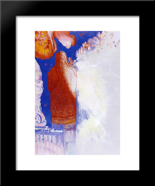 The Saint 20x24 Black Modern Wood Framed Art Print Poster by Redon, Odilon